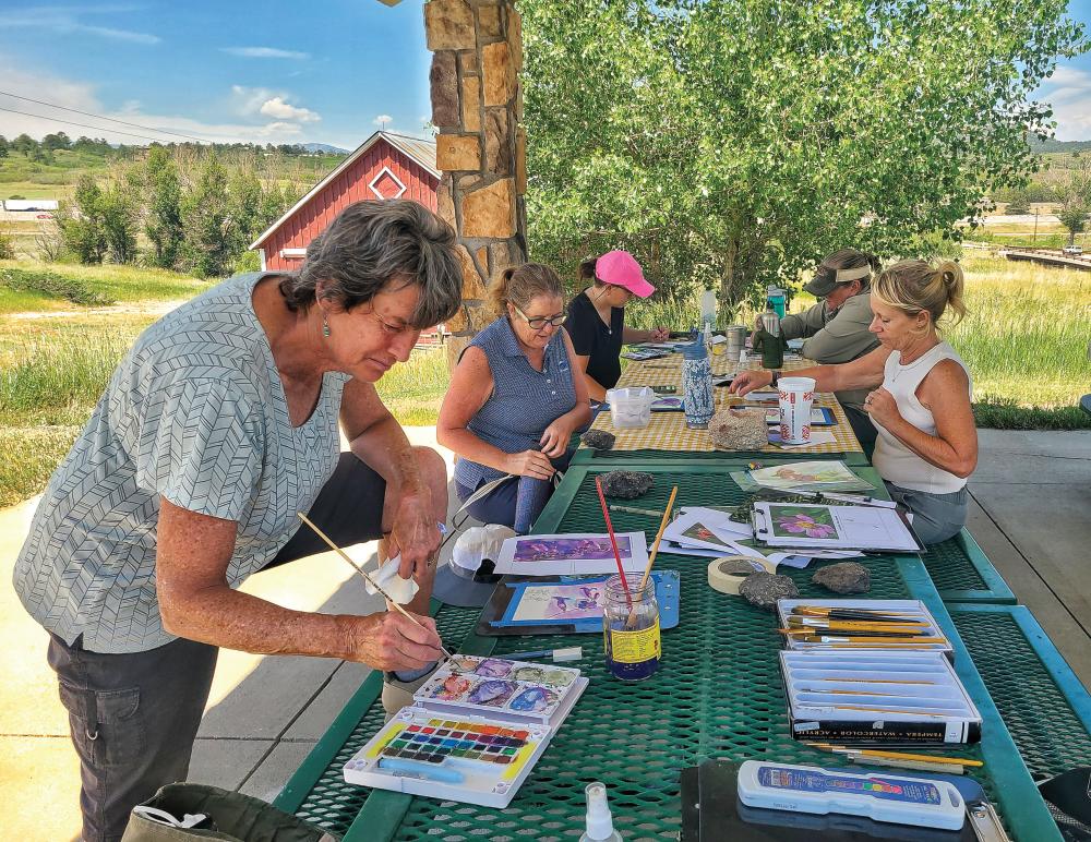 outdoor painting class