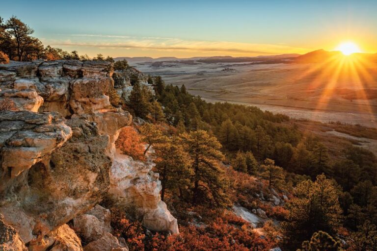 sunrise on spruce mountain